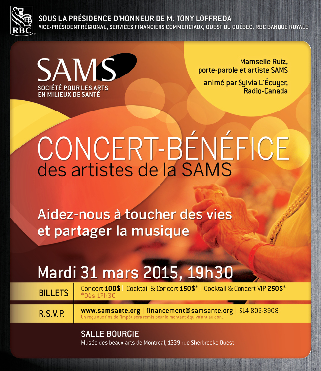 Concert Benefice SAMS Mamzelle Ruiz